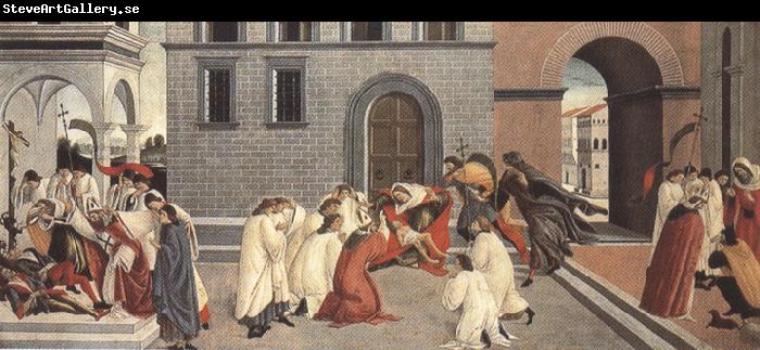 Sandro Botticelli Three miracles of St Zanobius (mk36)